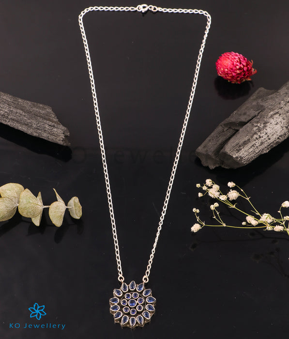 The Mehtab Silver Gemstone Necklace