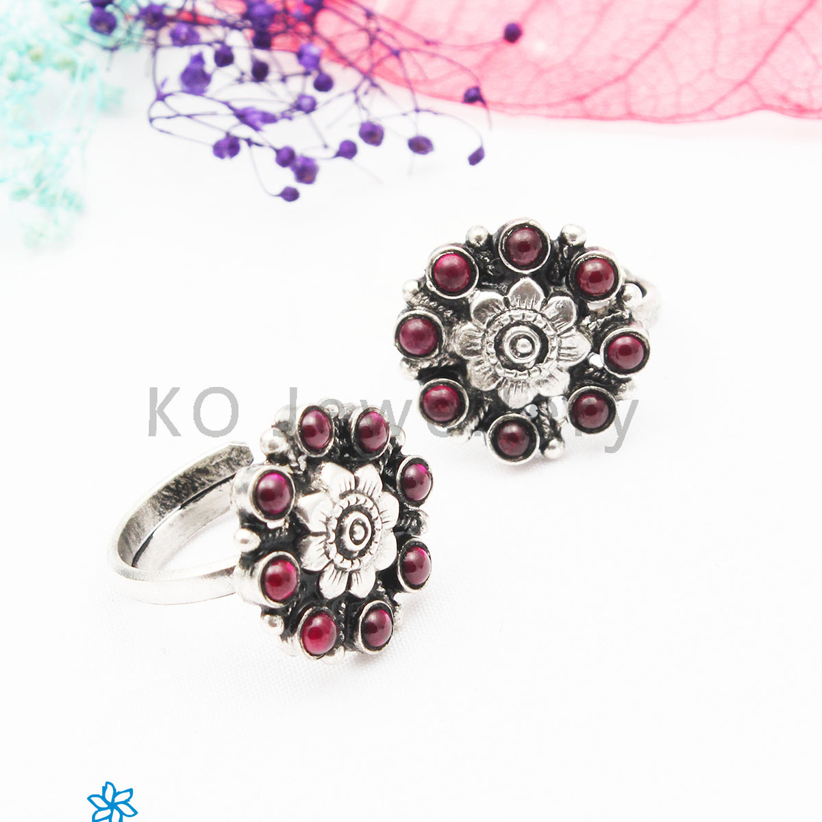 Antique Finish Silver Toe Ring | Buy silver Toe Rings online at rinayra.com