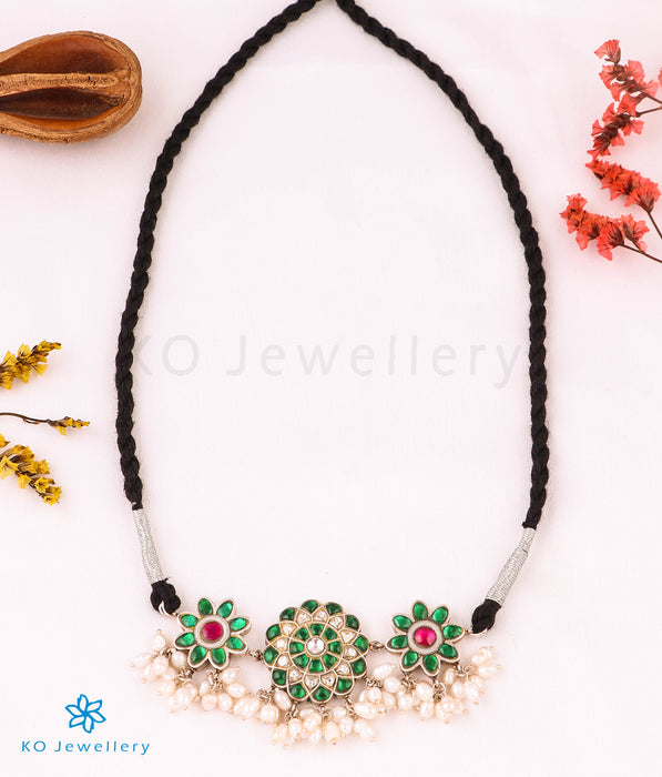 The Nupur Silver Polki Choker Necklace