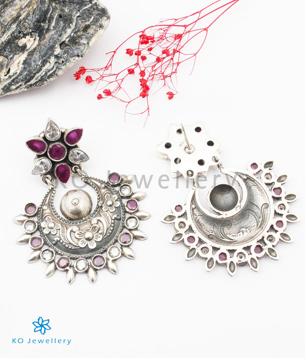 The Abhishi Silver Gemstone Earrings