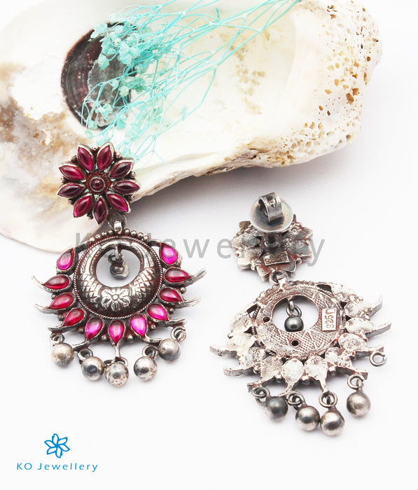 The Sreejata Silver Kempu Earrings