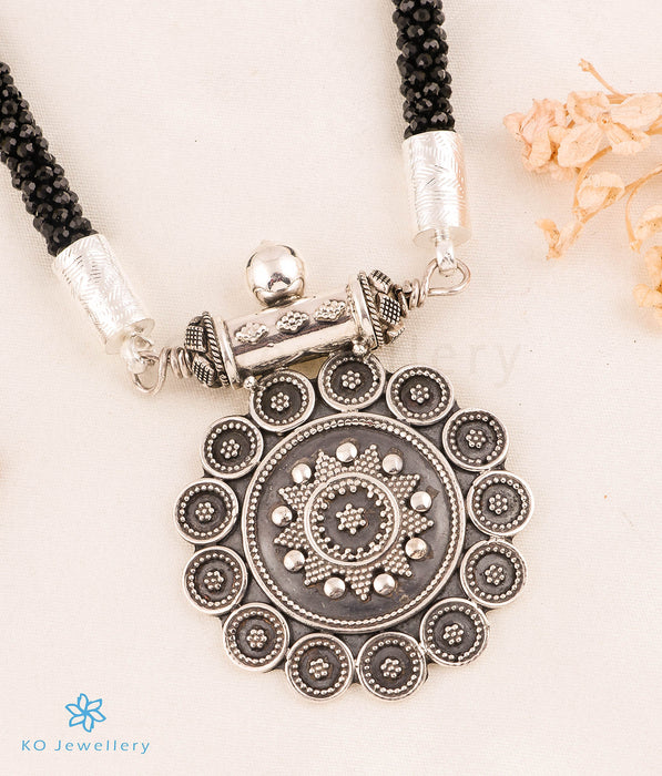 The Sanjh Silver Antique Necklace