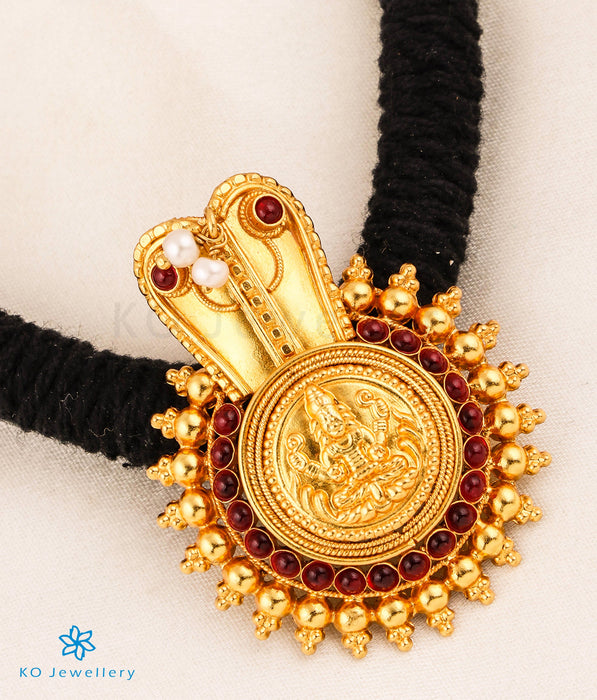 The Vijeta Silver Kodava Thread Necklace (Black)