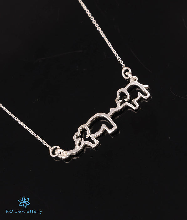 Enamel Elephant Shape Sterling Silver Pendant Necklace Jewelry, Diamond Elephant  Pendant Jewelry – Thesellerworld