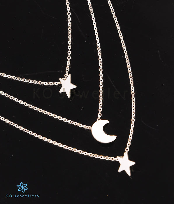 The Constellation Silver 3 Layered Necklace