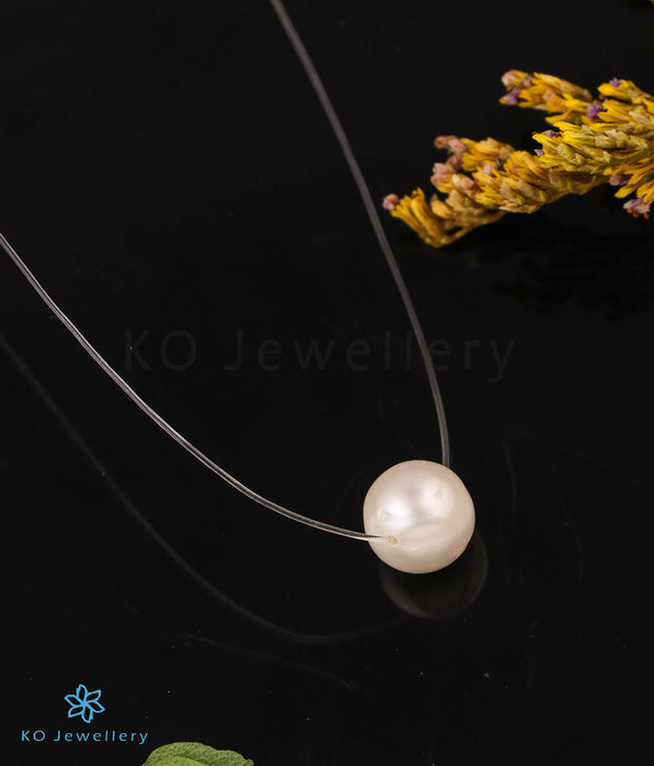 Silver Pearl & Diamond Pendant – Everett Jewelry