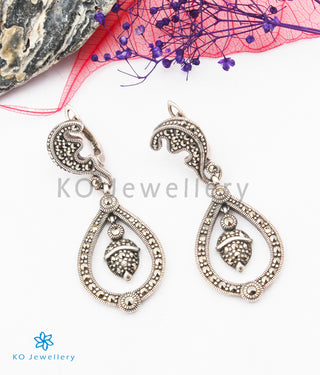 The Emaya Silver Marcasite Earrings