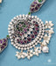 Ornate necklace with colourful gemstones, trusted authentic silver jewellery estore