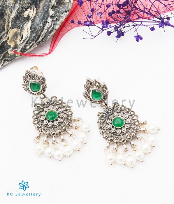 The Thea  Silver Marcasite Earrings