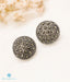 Silver earrings studded with Marcasite stones, Ethnic Silver Jewellery	