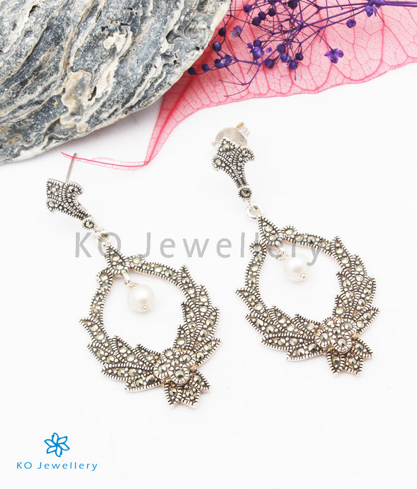 The Emily Silver Marcasite Earrings