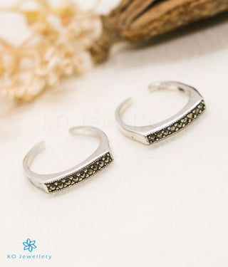 The Ariana Silver Marcasite Toe-Rings