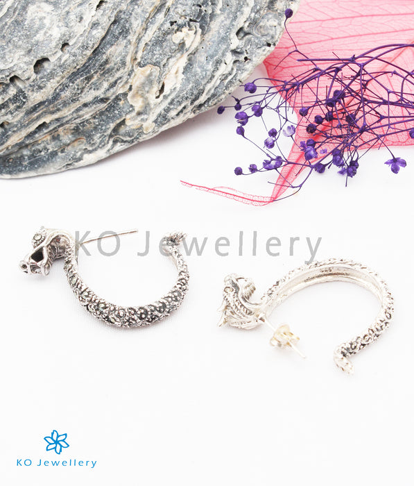 Copy of INdiranagar stock Silver Earrings - marcasite 31