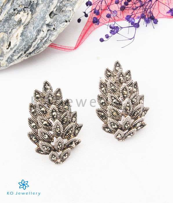 Copy of INdiranagar stock Silver Earrings - marcasite 35