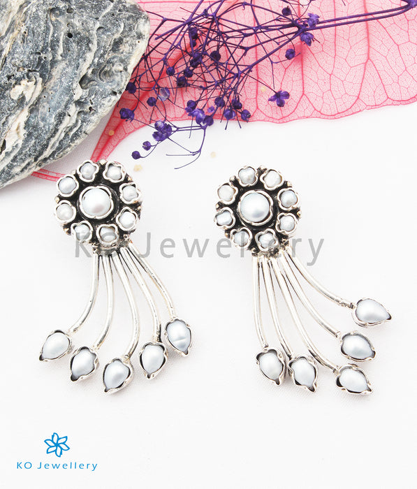 Copy of INdiranagar stock Silver Earrings - cutstone 23
