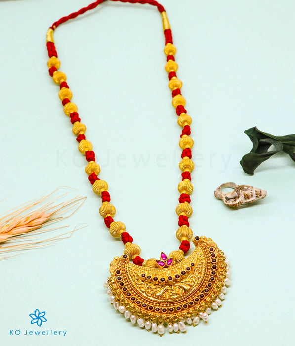The Vaidehi Jomale Silver Necklace (Red)