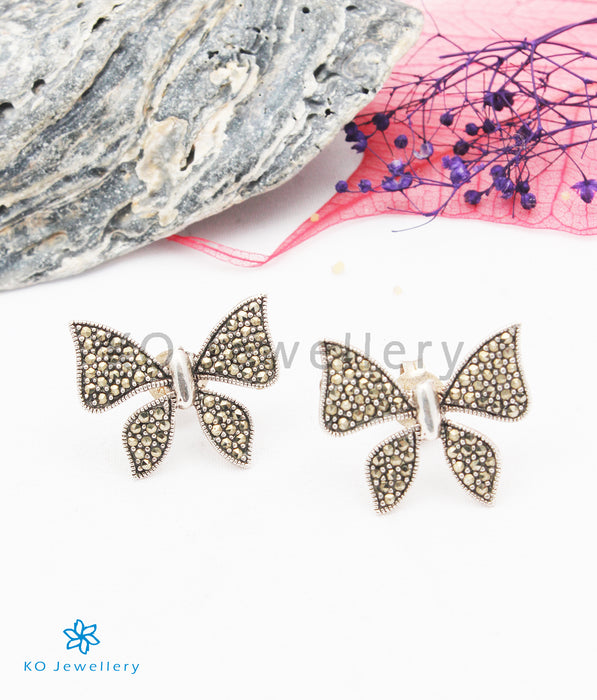 The Sparkling Wings Silver Marcasite Earrings