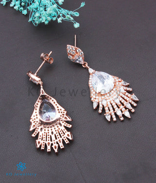 Copy of INdiranagar stock Silver Earrings - rose gold 2