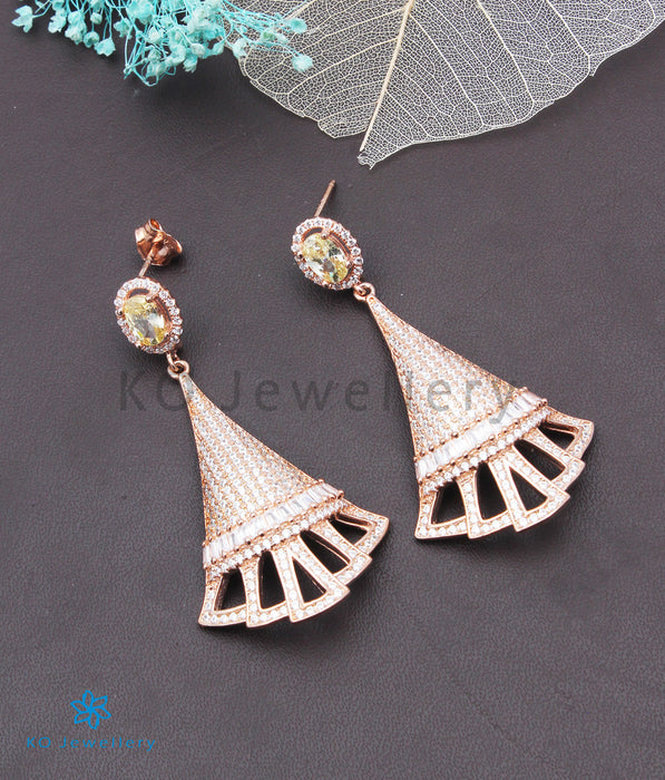 Copy of INdiranagar stock Silver Earrings - rose gold 5