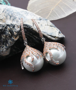 Copy of INdiranagar stock Silver Earrings - rose gold 7