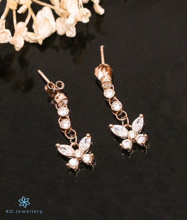The Maria Silver Rose-Gold Earrings