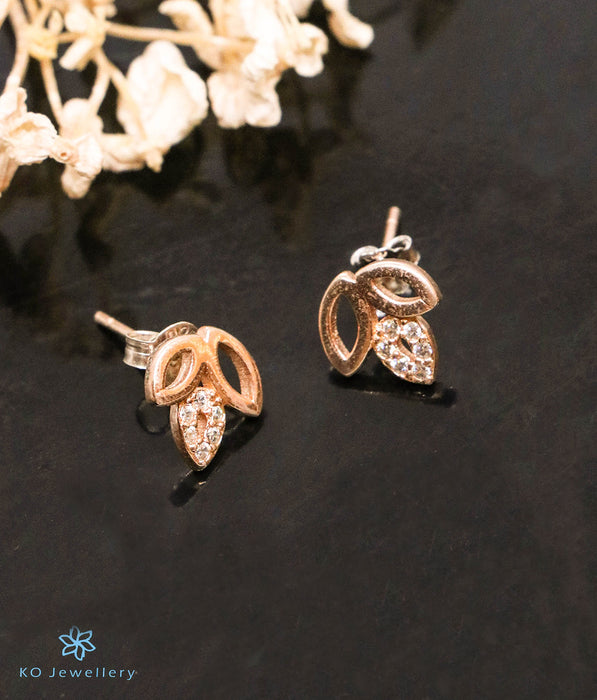 The Silvia Silver Rose-Gold Earrings