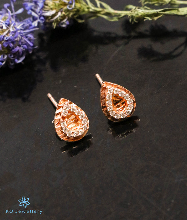 The Posy Silver Rose-Gold Earrings