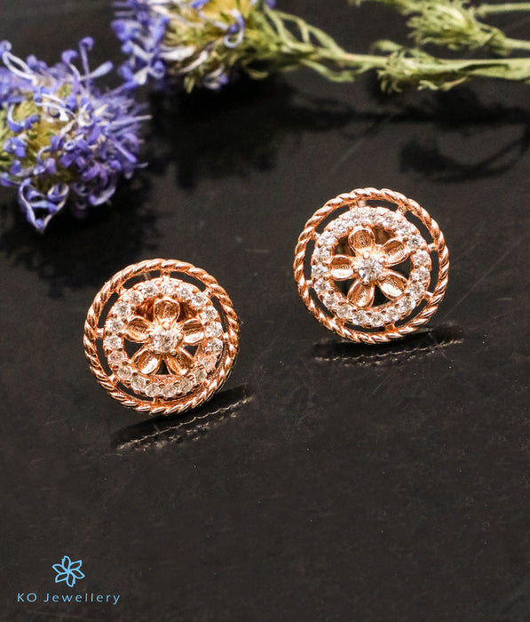 Gold Rose Earrings - Gold Flower Studs, Gold Floral Earrings – Adina Stone  Jewelry