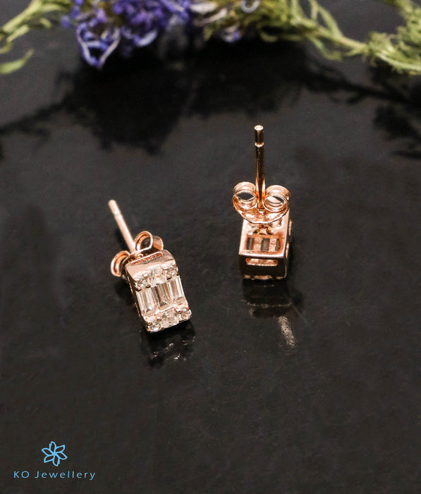The Adia Silver Rose-Gold Earrings