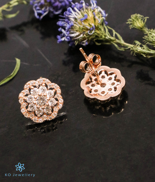 The Vivid Silver Rose-Gold Earrings