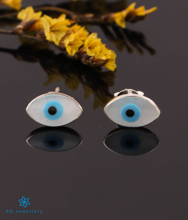 The Protective Evileye Silver Earstuds