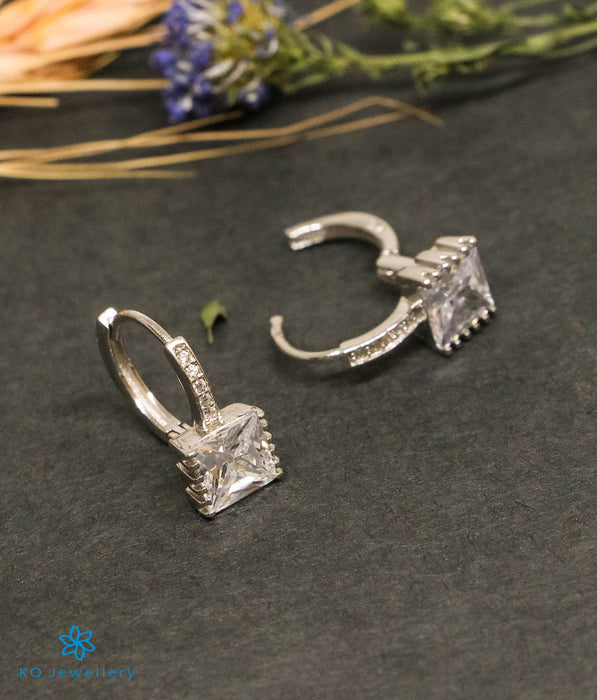 The Alza Silver Hoop Earrings