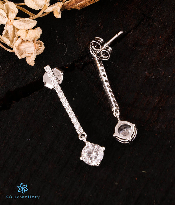 The Sizzling Sparkle Silver Earrings