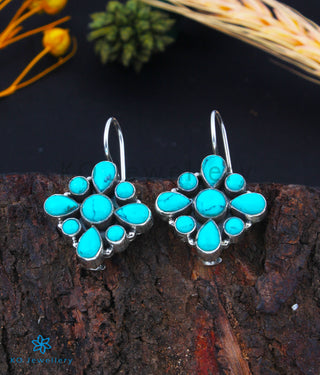 The Anaita Silver Gemstone Earrings (Turquoise)