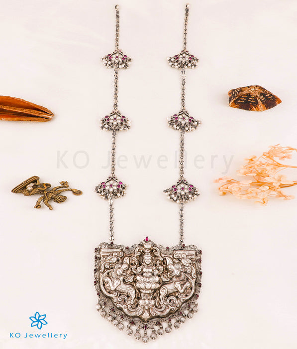 The Mahalakshmi Silver Nakkasi Necklace