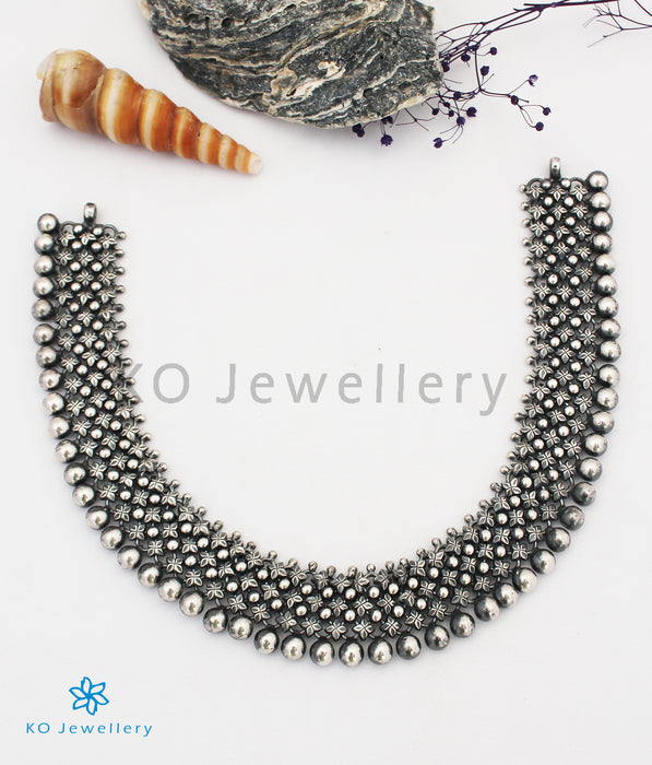 The Shringara Antique Silver Necklace (Oxidised)