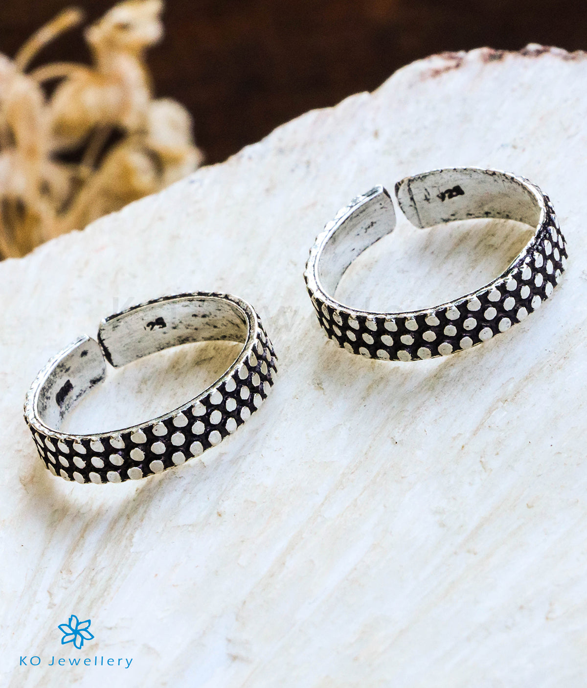 Silver ToeRings Buy Pure Silver Toe rings Online — KO Jewellery