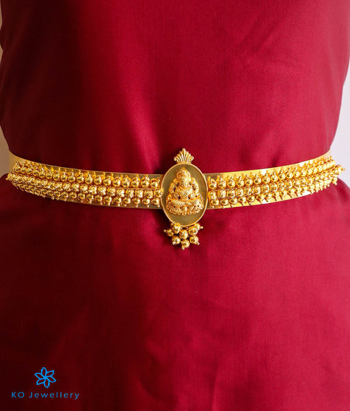Kempu Locket Gold Hip Belt/one Gram Gold Waist Belt/emerald Gold  Hipbelt/india Traditional Hipbelt/antique Hip Belt/sash Gold Belt/gold Belt  