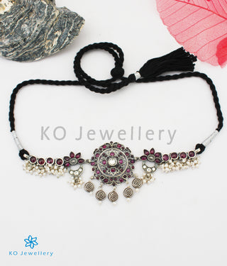 The Basant Silver Choker Necklace