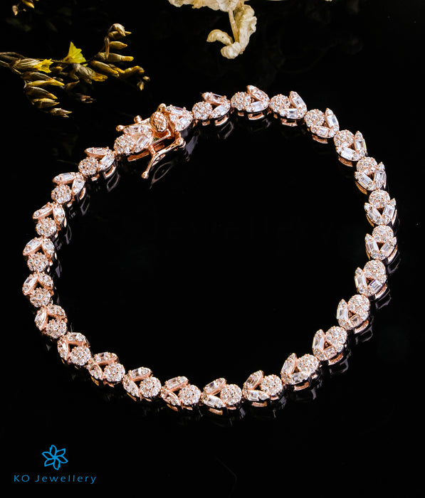 The Bisous Silver Rose-gold Bracelet
