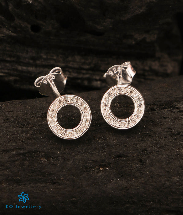 The Circled Silver Earrings