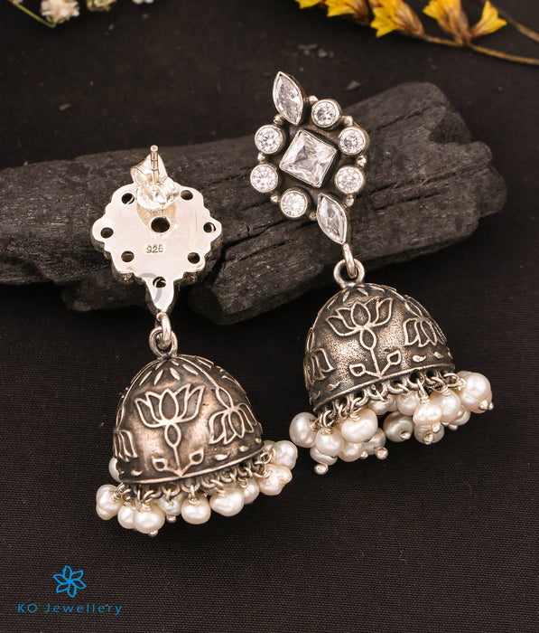 The Vartra Silver Antique Jhumkas