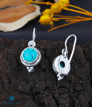 The Manya Silver Gemstone Earrings (Turquoise)