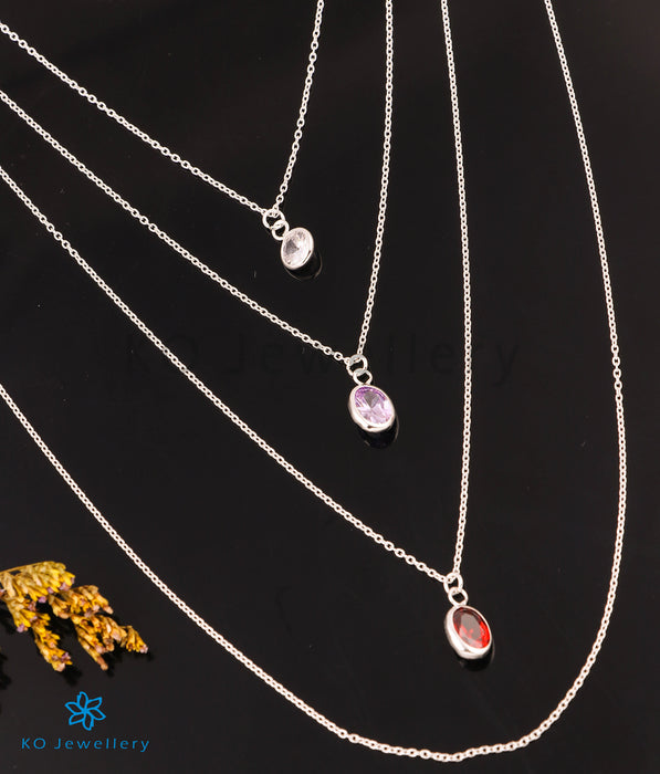 The Multicolour Silver 5 Layered Necklace