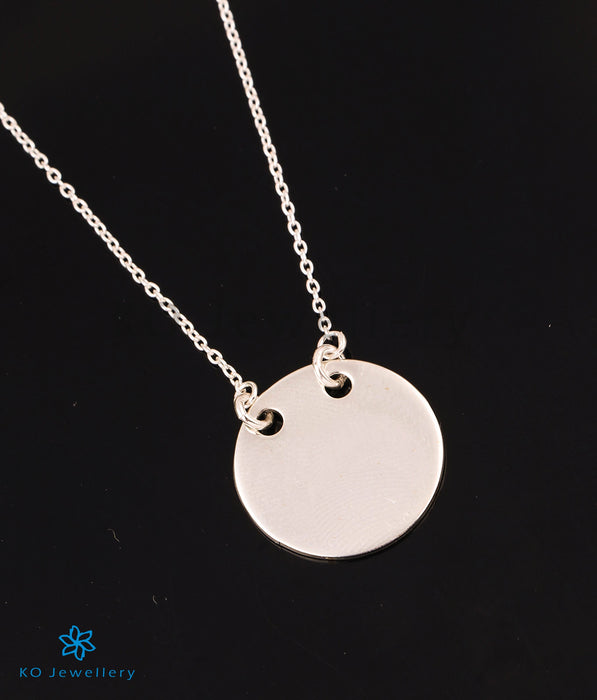 The Circular Tag Silver Necklace