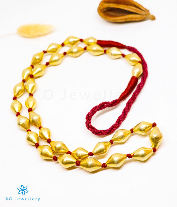 The Lisha Silver Dholki Beads Necklace