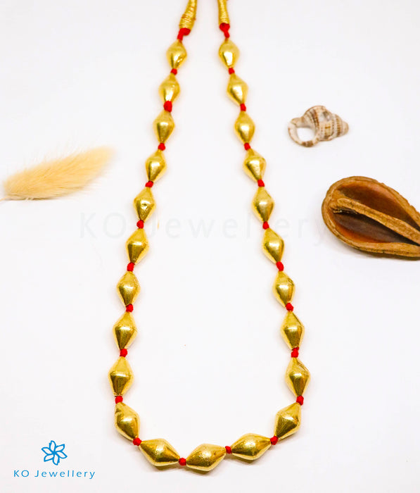 The Sagara Silver Dholki Beads Necklace