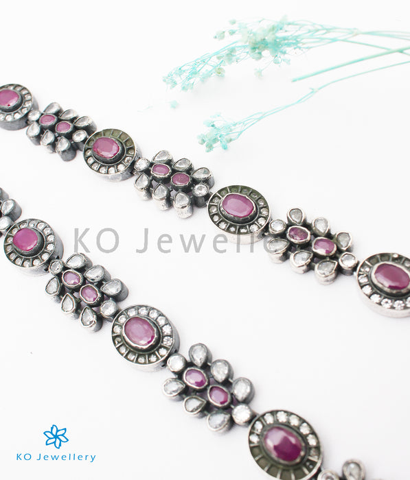 The Krutika Silver Kemp Necklace (Oxidised)