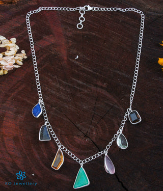 The Bespoke Silver Gemstone Bezel Necklace