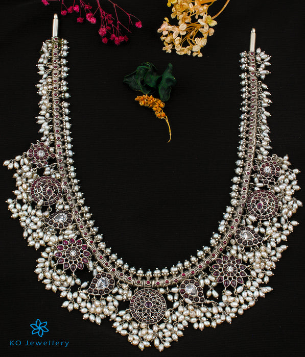 The Atyuha Silver Guttapusalu Necklace (Oxidised)